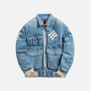 Kith Denim Aviation Bomber Jacket - Hosu 2.0 Wash