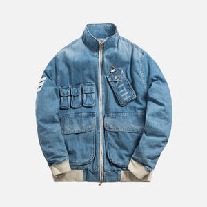 Kith Denim Aviation Bomber Jacket - Hosu 2.0 Wash