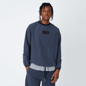 Kith L/S Nylon Ripstop Johnson Crewneck - Ebony