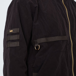 Kith Solid Militia Jacket Crinkle Nylon - Espresso