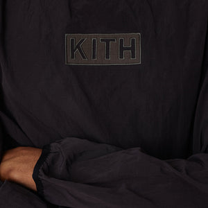 Kith L/S Crinkle Nylon Johnson Crewneck - Espresso