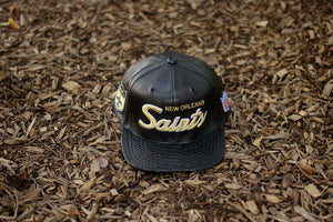 JUST DON 'Saints' Leather - Black / Gold