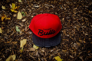 JUST DON Chicago Bulls Script Logo - Red / Black