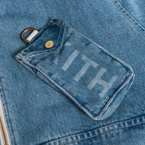 Kith Denim Aviation Bomber Jacket - Hosu 2.0 Wash