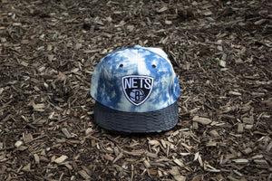 JUST DON Brooklyn Nets Shield Logo - Acid Wash / Black