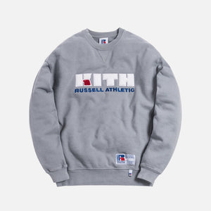 Kith x Russell Athletic Varisty Logo Crewneck - Quarry