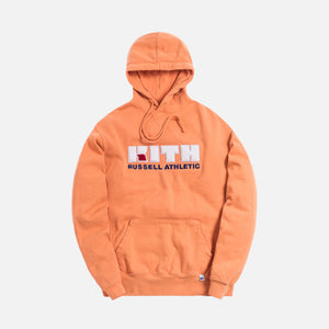 Kith x Russell Athletic Varsity Logo Hoodie - Muskmelon