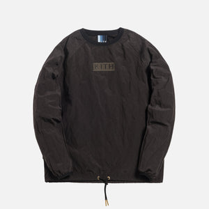 Kith L/S Crinkle Nylon Johnson Crewneck - Espresso