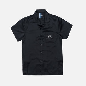 Kith Camp Collar Satin Shirt - Black