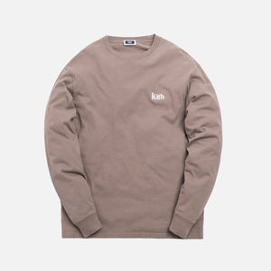 Kith Summer Serif L/S Tee - Cinder