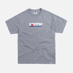 Kith x Russell Athletic Varsity Logo Tee - Quarry