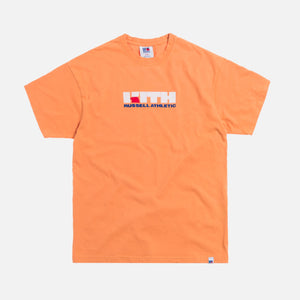 Kith x Russell Athletic Varsity Logo Tee - Muskmelon