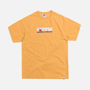 Kith x Russell Athletic Varsity Logo Tee - Golden Apricot