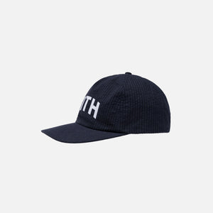 Kith 5-Panel Pinch Crown Seersucker Cap - Navy