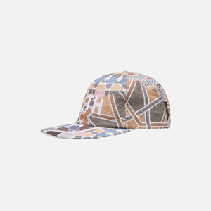 Kith 5-Panel Pinch Crown Seersucker Cap - Tile / Multi